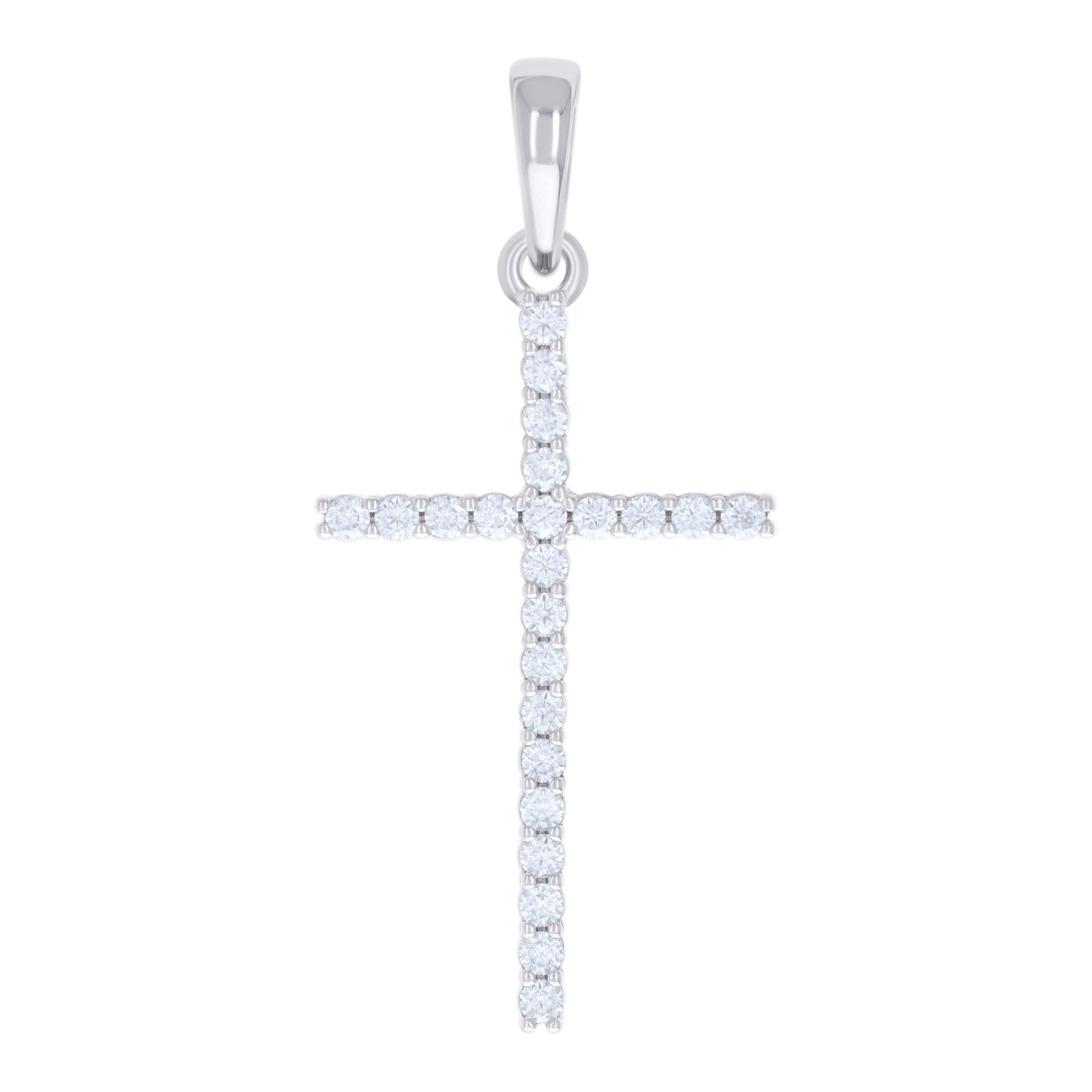 925 Sterling Silver 0.72Ctw Moissanite Pendant