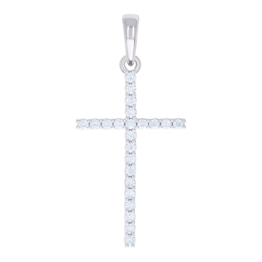 925 Sterling Silver 0.72Ctw Moissanite Pendant