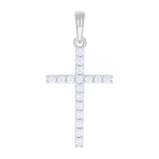 925 Sterling Silver 1.02Ctw Moissanite Pendant