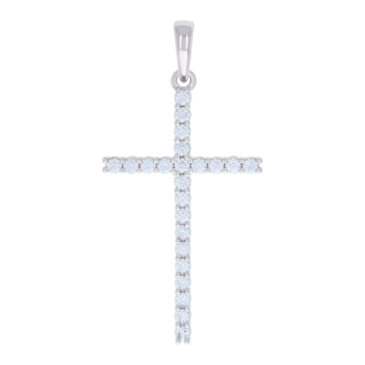 925 Sterling Silver 1.38Ctw Moissanite Pendant