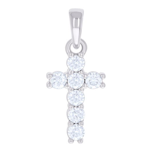925 Sterling Silver 0.74Ctw Moissanite Pendant