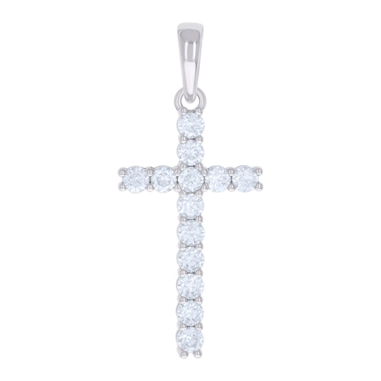 925 Sterling Silver 1.37Ctw Moissanite Pendant