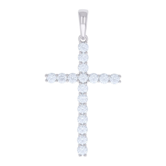 925 Sterling Silver 5.36Ctw Moissanite Pendant