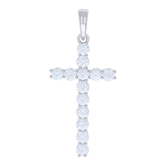 925 Sterling Silver 6.83Ctw Moissanite Pendant