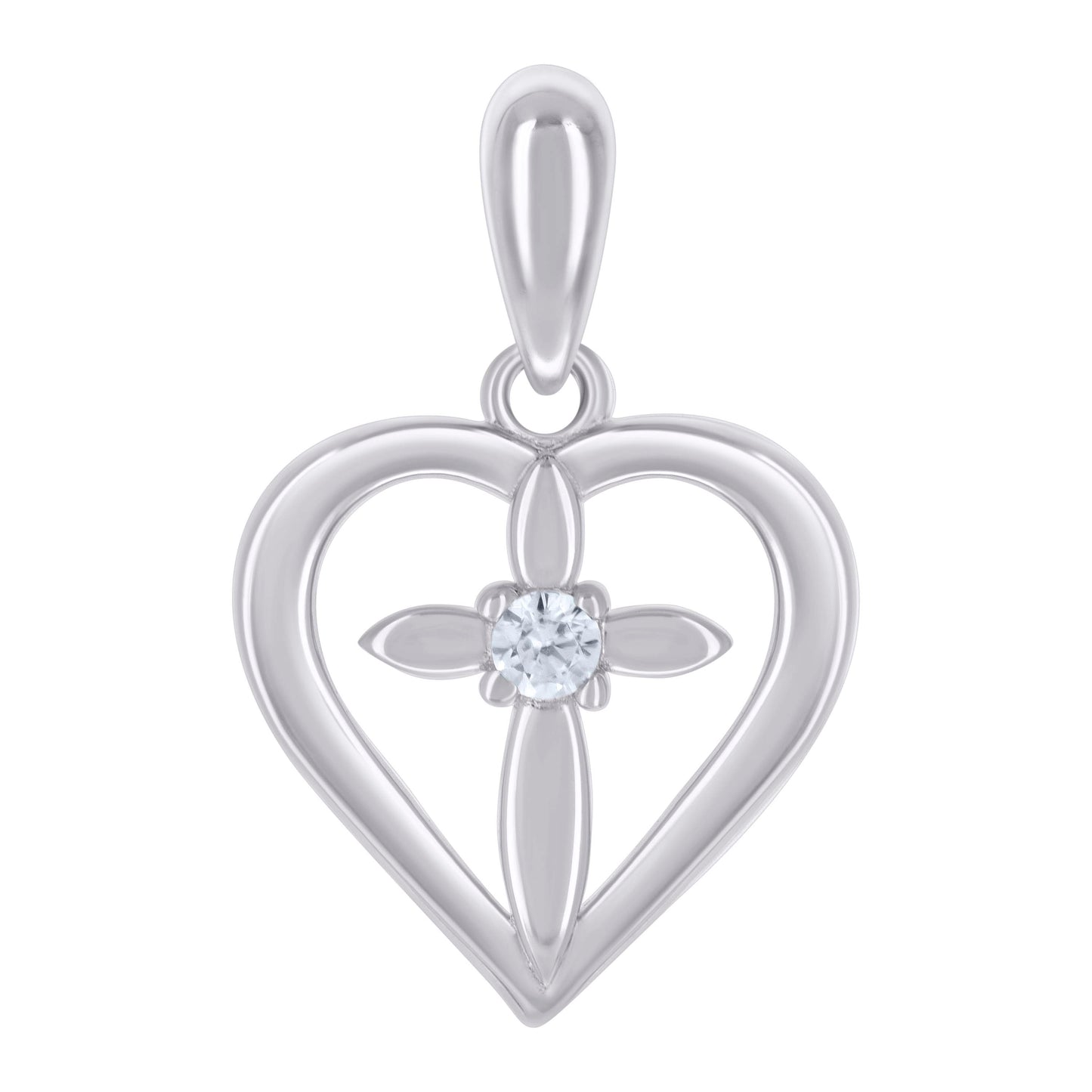 925 Sterling Silver Cz Pendant