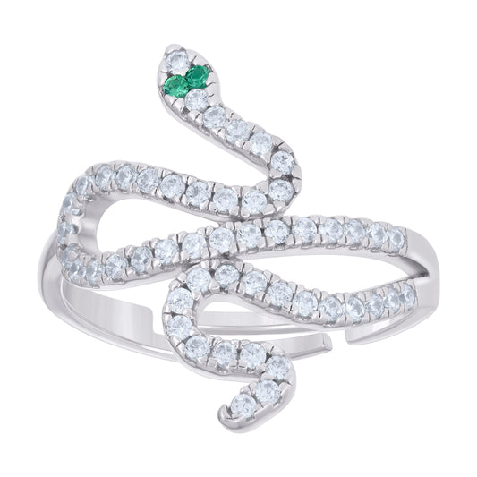 925 Sterling Silver Cz Ring S5