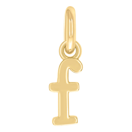 925 Sterling Silver Initial Pendant "F"