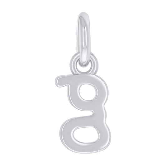 925 Sterling Silver Initial Pendant "G"