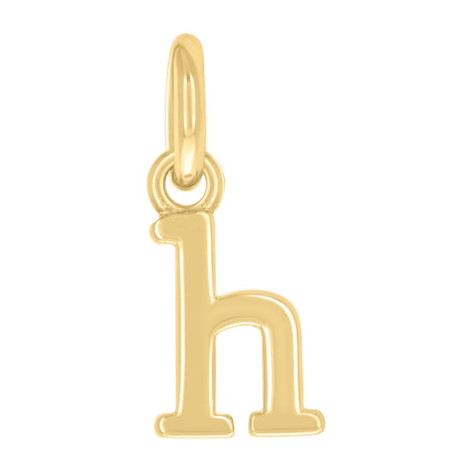 925 Sterling Silver Initial Pendant "H"