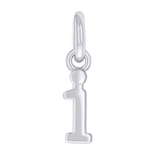 925 Sterling Silver Initial Pendant "I"