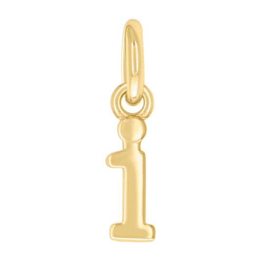 925 Sterling Silver Initial Pendant "I"