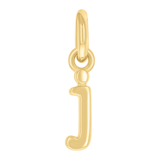 925 Sterling Silver Initial Pendant "J"