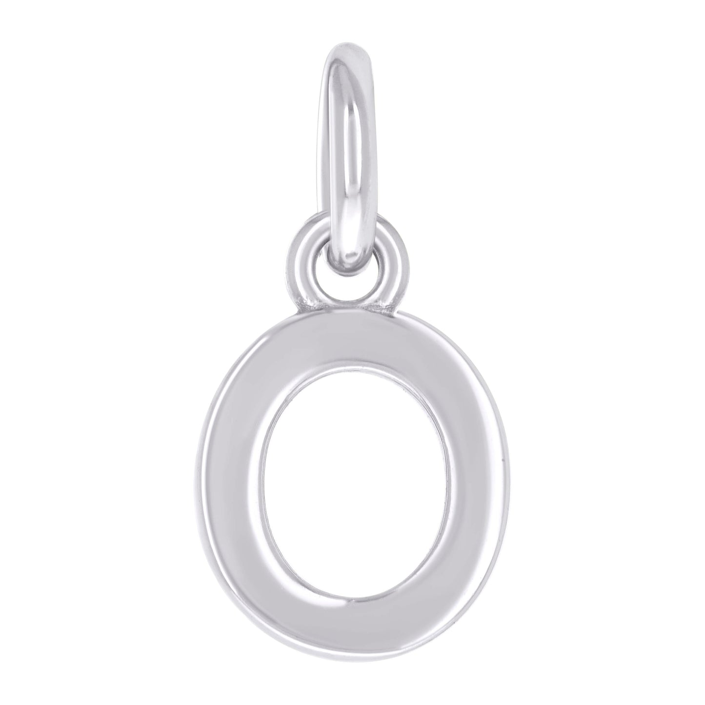 925 Sterling Silver Initial Pendant "O"