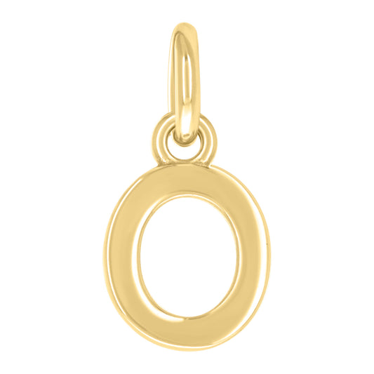 925 Sterling Silver Initial Pendant "O"
