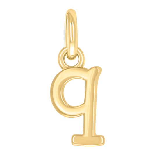 925 Sterling Silver Initial Pendant "Q"