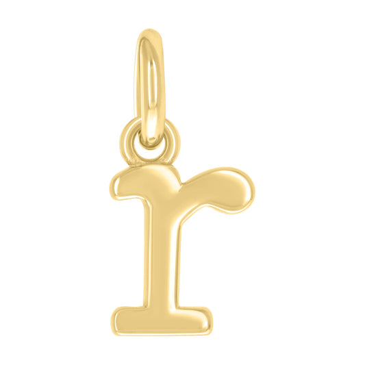 925 Sterling Silver Initial Pendant "R"