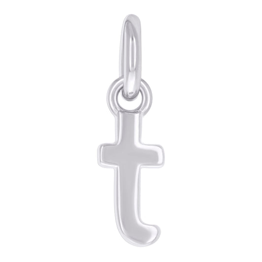 925 Sterling Silver Initial Pendant "T"