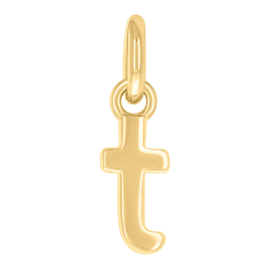 925 Sterling Silver Initial Pendant "T"
