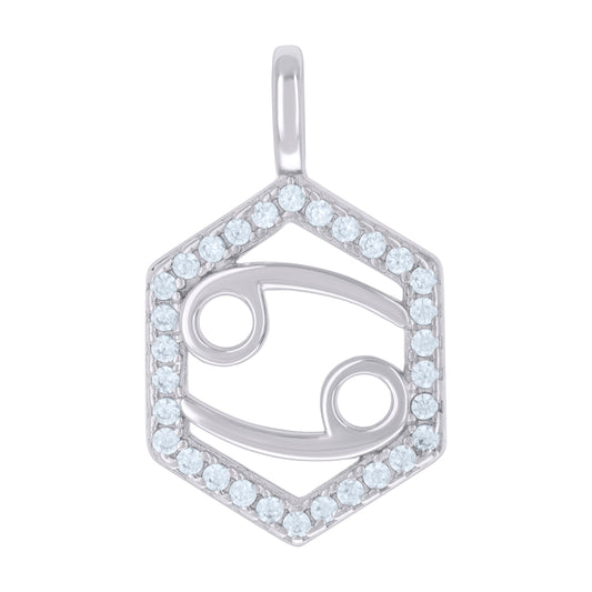 925 Sterling Silver Cz Pendant