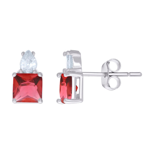 925 Sterling Silver Cz Earrings
