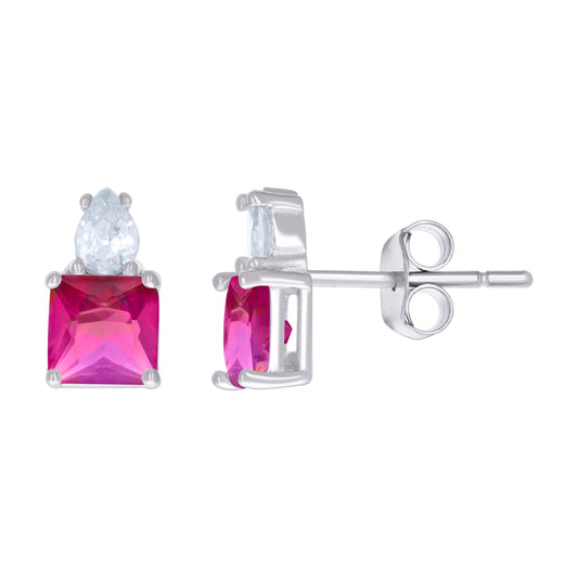 925 Sterling Silver Cz Earrings