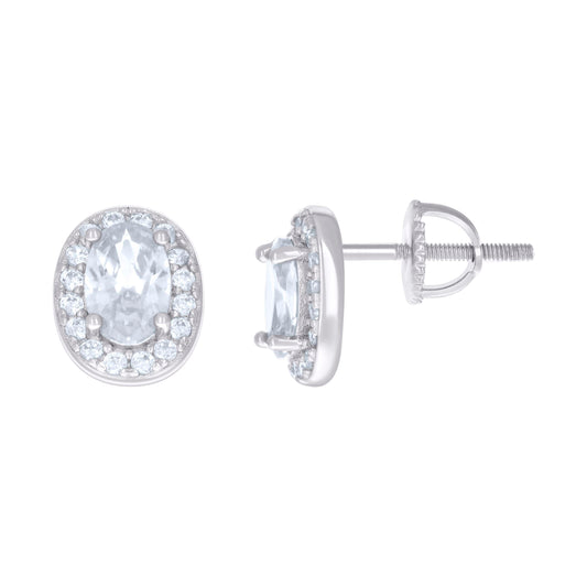 925 Sterling Silver Cz Earrings