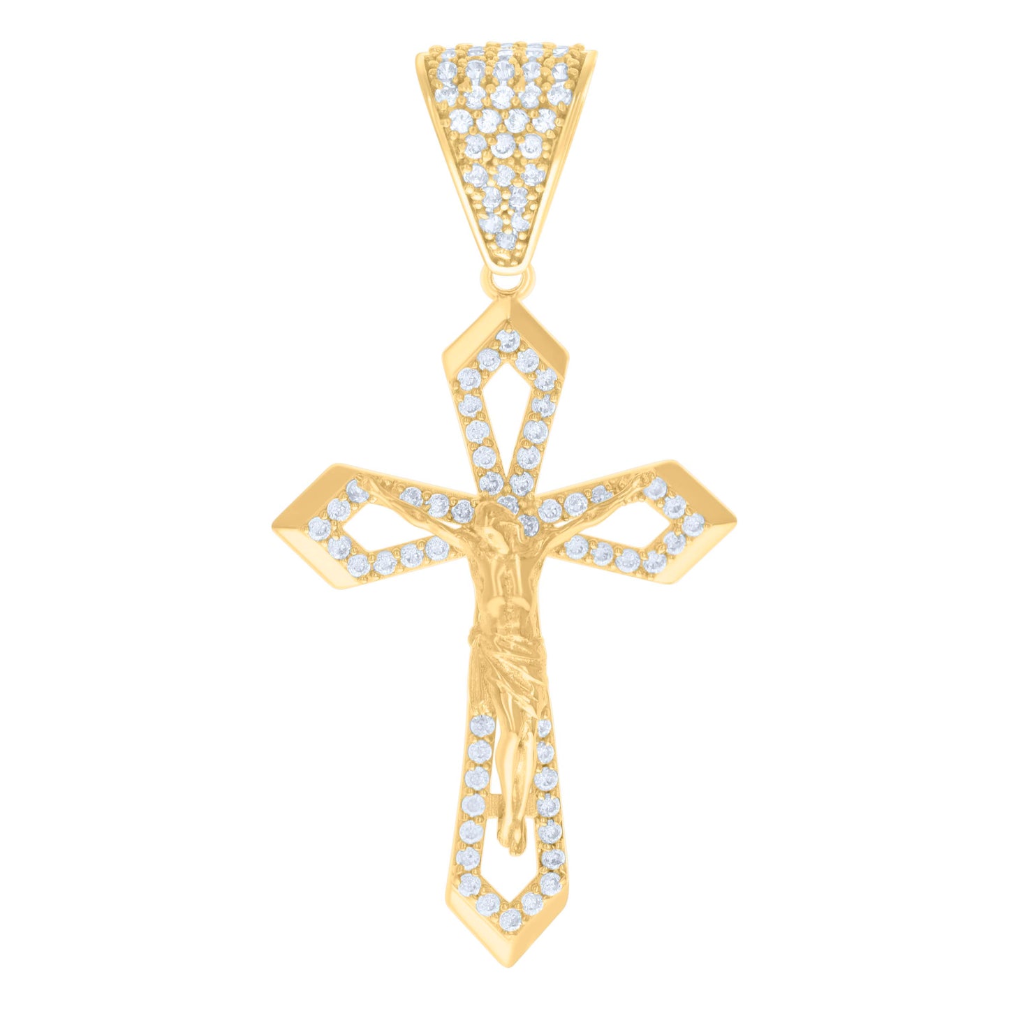 10Kt Gold Cz Pendant