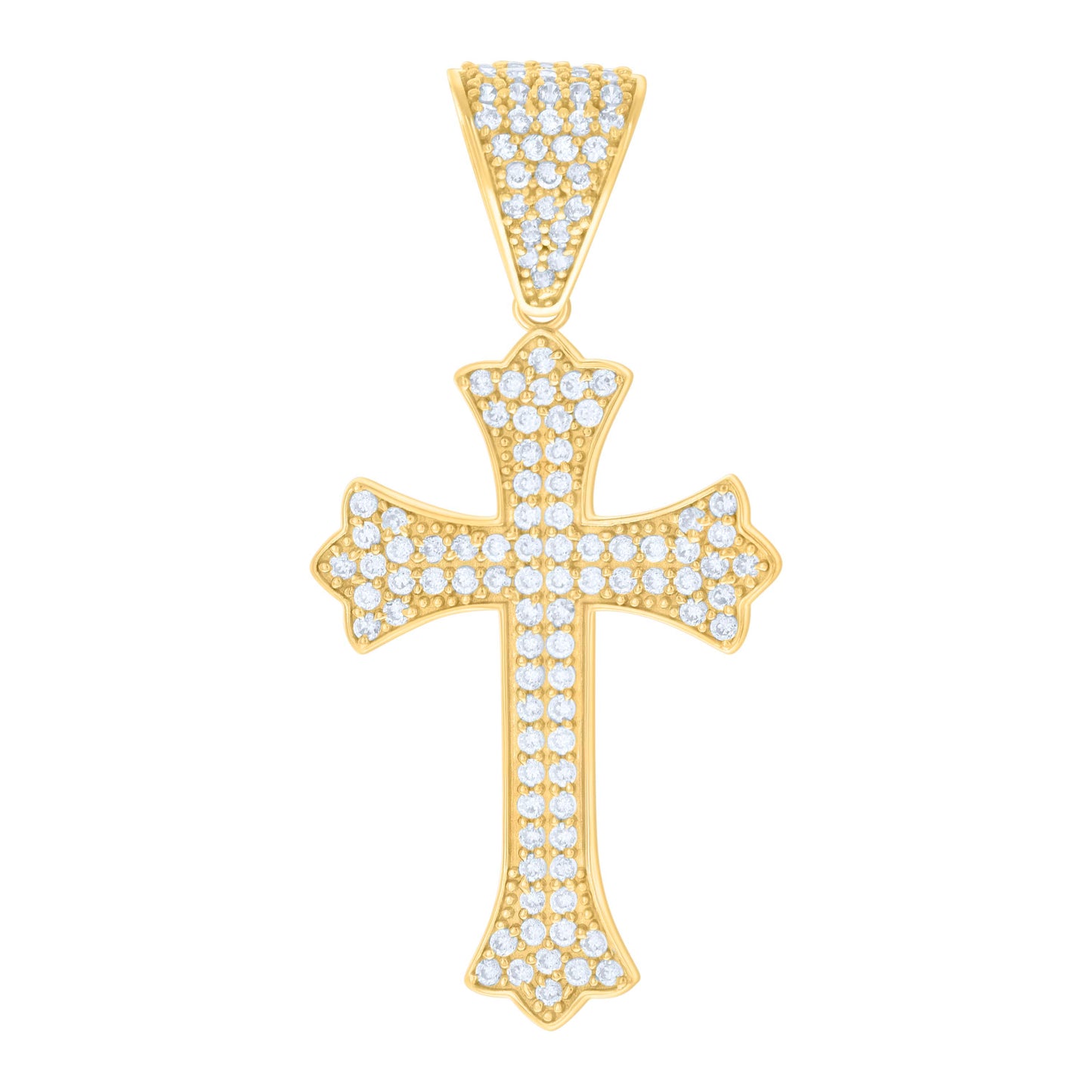 10Kt Gold Cz Pendant