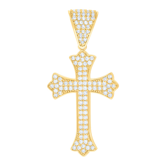 10Kt Gold Cz Pendant