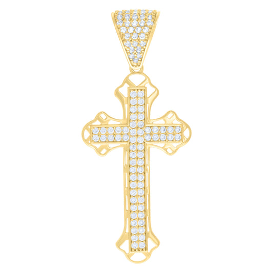 10Kt Gold Cz Pendant