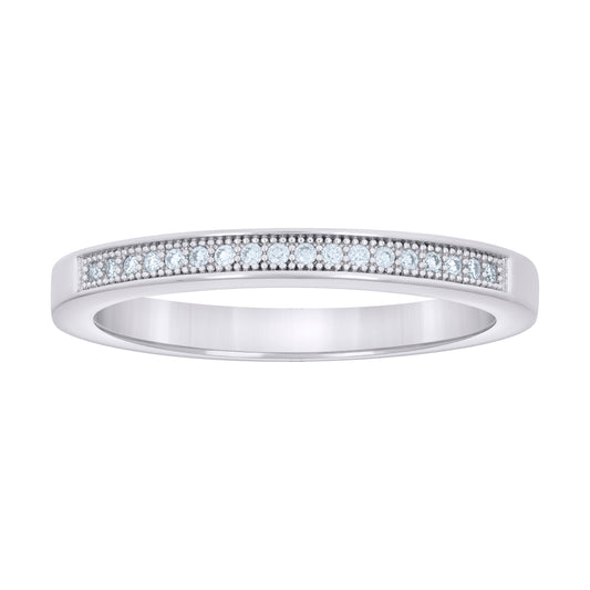 925 Sterling Silver 0.13Ctw Moissanite Ring S6
