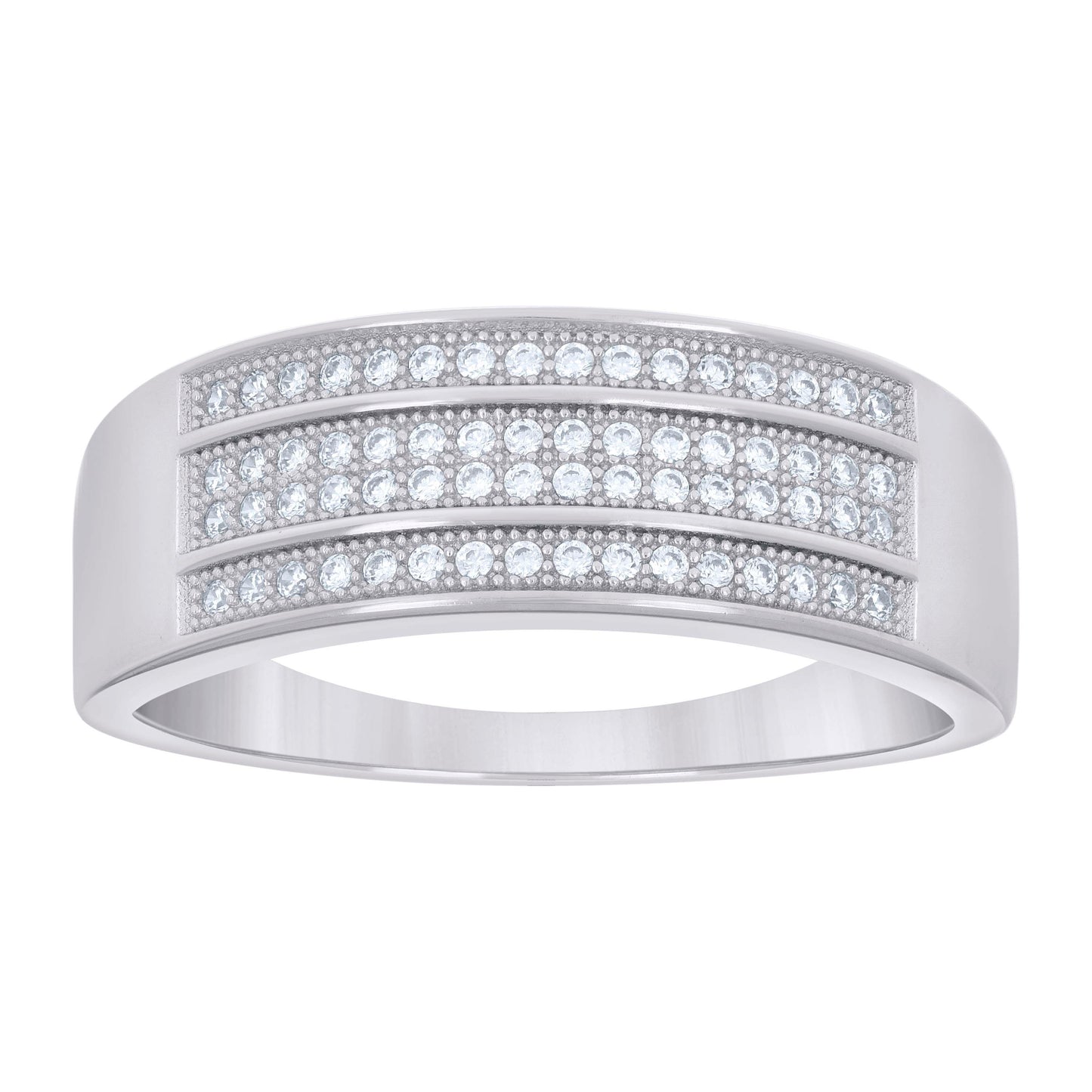 925 Sterling Silver 0.50Ctw Moissanite Ring S6