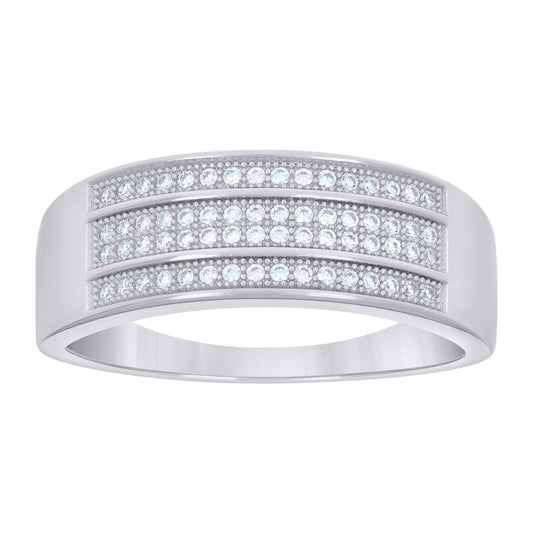 925 Sterling Silver 0.50Ctw Moissanite Ring S6