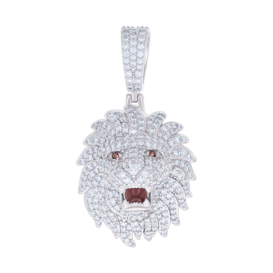 925 Sterling Silver 2.81Ctw Moissanite Pendant