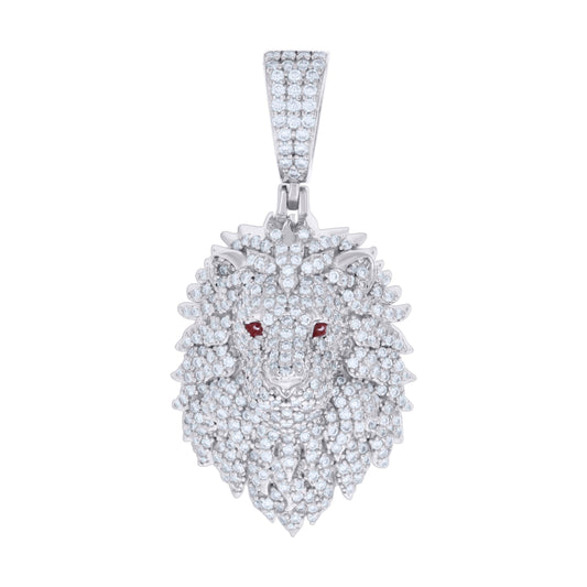 925 Sterling Silver 2.14Ctw Moissanite Pendant