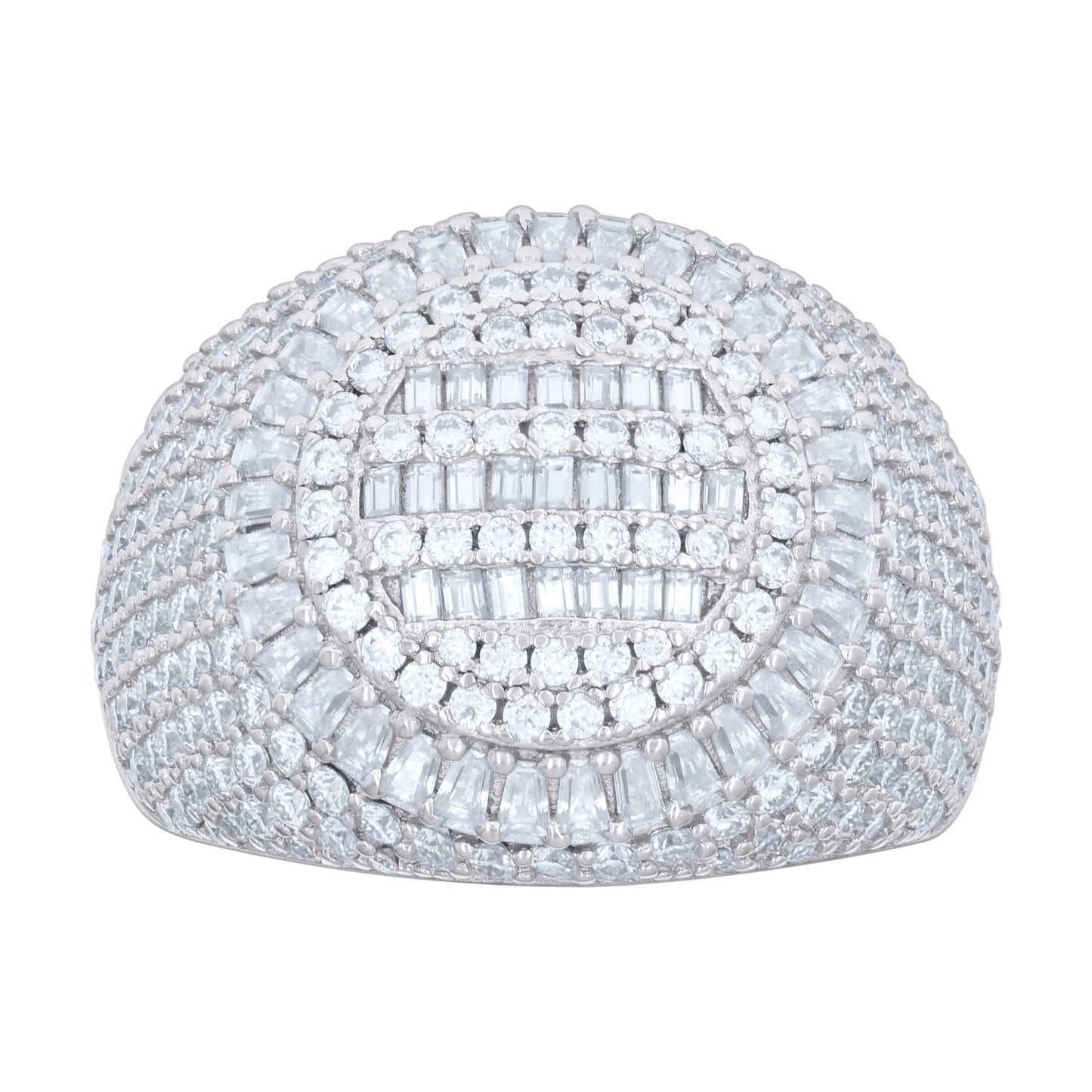 925 Sterling Silver R:2.93Ctw, B:1.65Ctw Moissanit