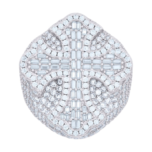 925 Sterling Silver R:4.94Ctw, B:1.32Ctw Moissanit
