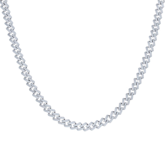 925 Sterling Silver Moissanite Chain 7mm