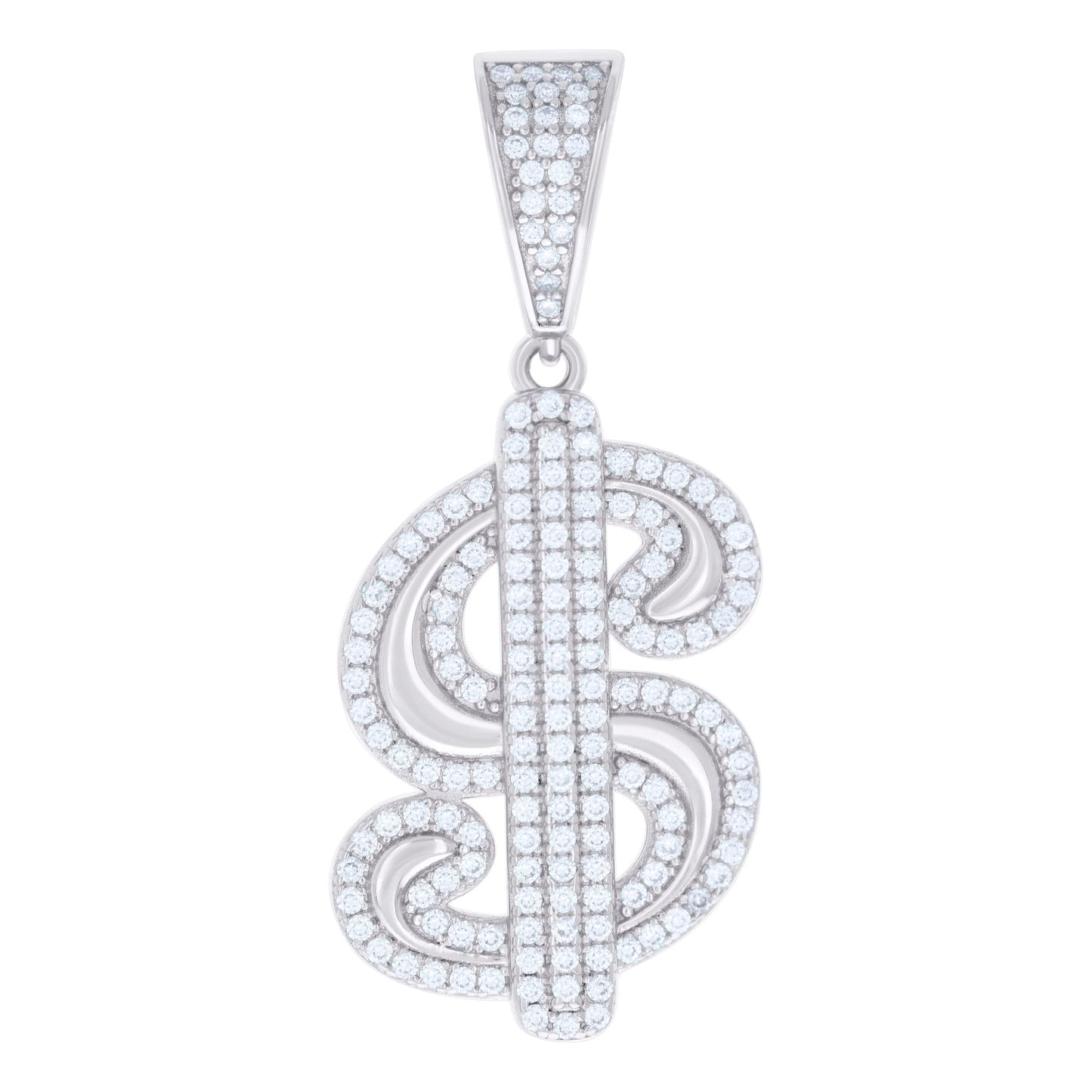 925 Sterling Silver 1.38Ctw Moissanite Pendant