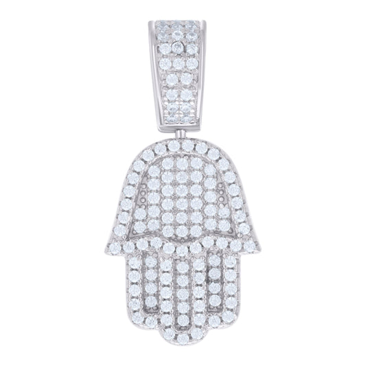 925 Sterling Silver 1.19Ctw Moissanite Pendant