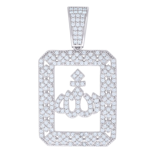 925 Sterling Silver Pendant Moissanite 1.36 Ctw