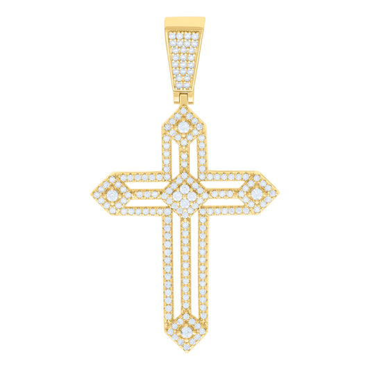 925 Sterling Silver Pendant Moissanite 1.51 Ctw