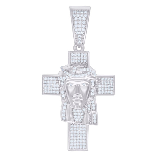925 Sterling Silver 1.06Ctw Moissanite Pendant