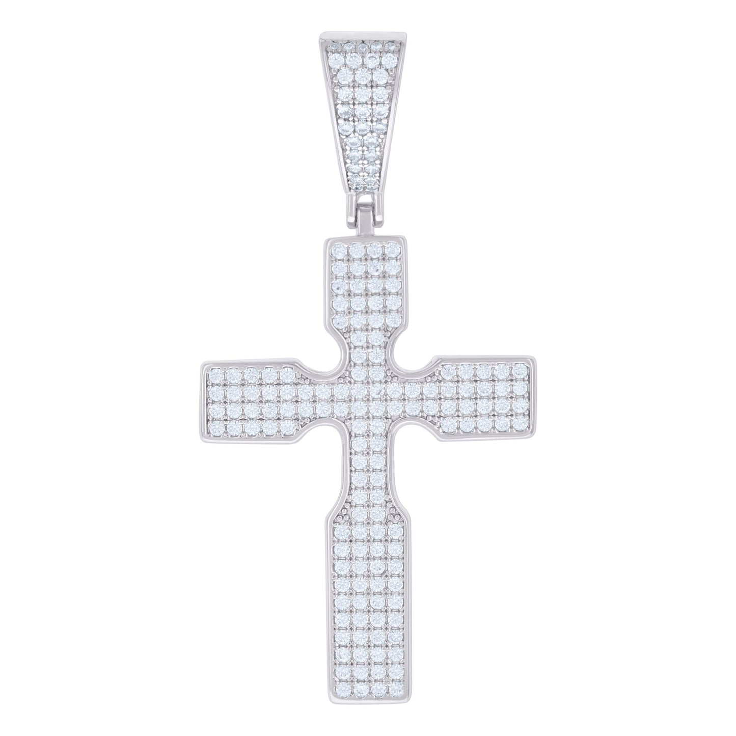 925 Sterling Silver Pendant Moissanite 1.34 Ctw