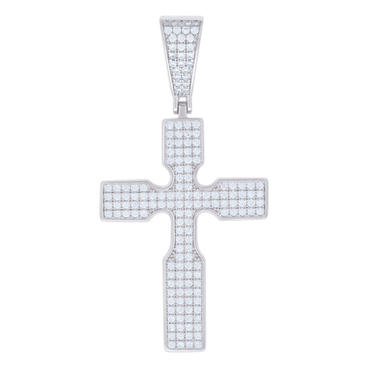 925 Sterling Silver Pendant Moissanite 1.34 Ctw