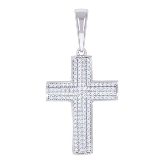 925 Sterling Silver Pendant Moissanite 0.74 Ctw