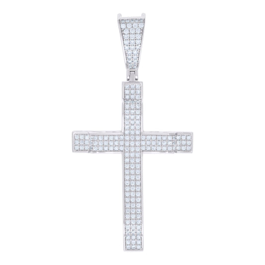 925 Sterling Silver Pendant Moissanite 1.03 Ctw
