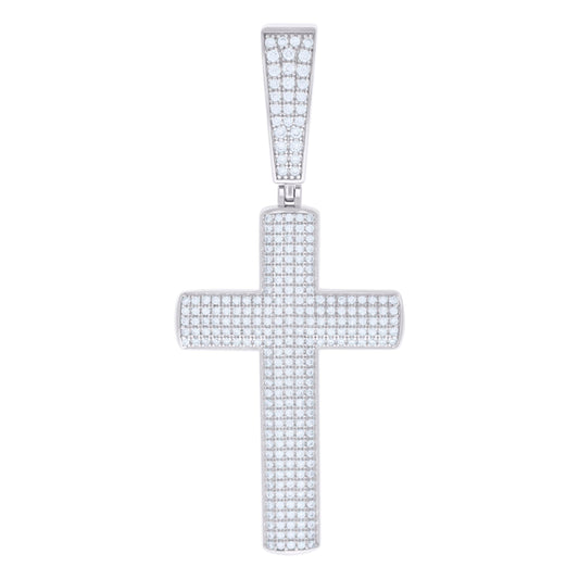 925 Sterling Silver Pendant Moissanite 1.26 Ctw
