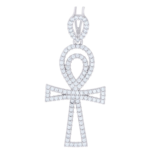 925 Sterling Silver Pendant Moissanite 1.48 Ctw