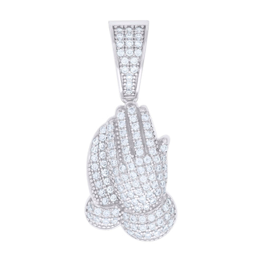 925 Sterling Silver 0.81Ctw Moissanite Pendant